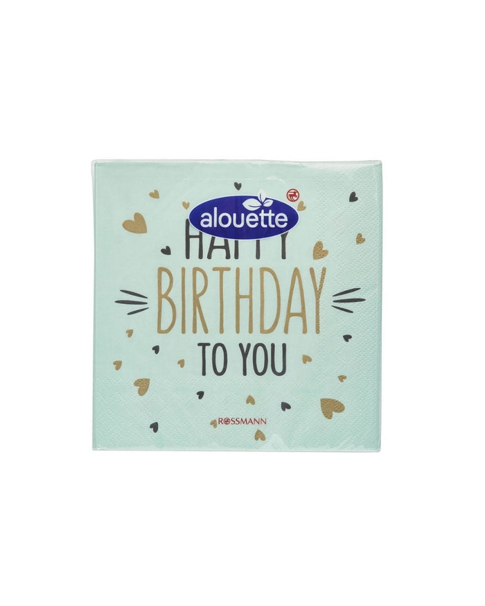 Özel Günler Servis Pecetesi 35'li Happy Birthday