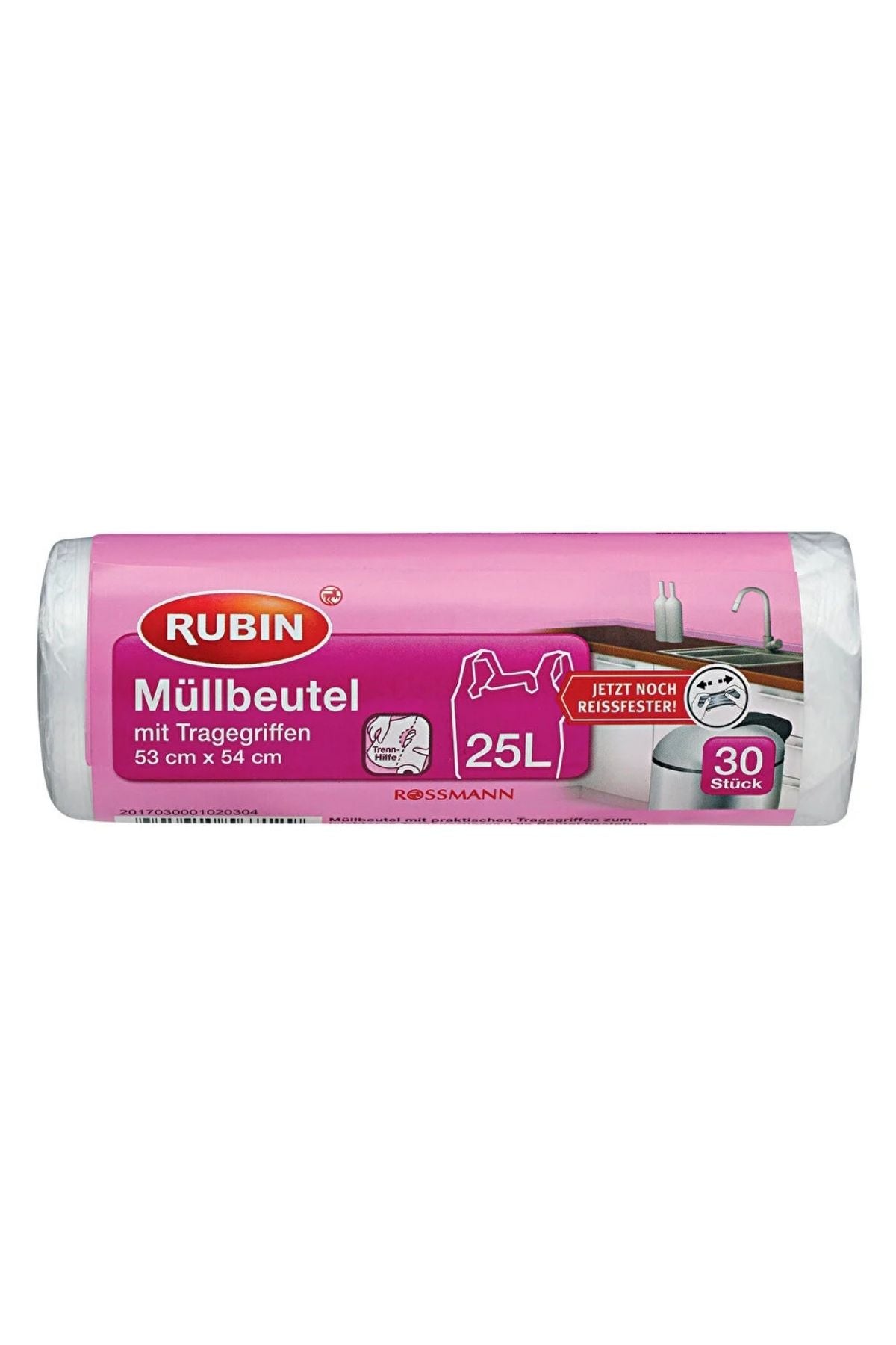 Çöp Torbası 53x54x16 Kulplu 25 Litre 30'Lu Ürün ana görseli