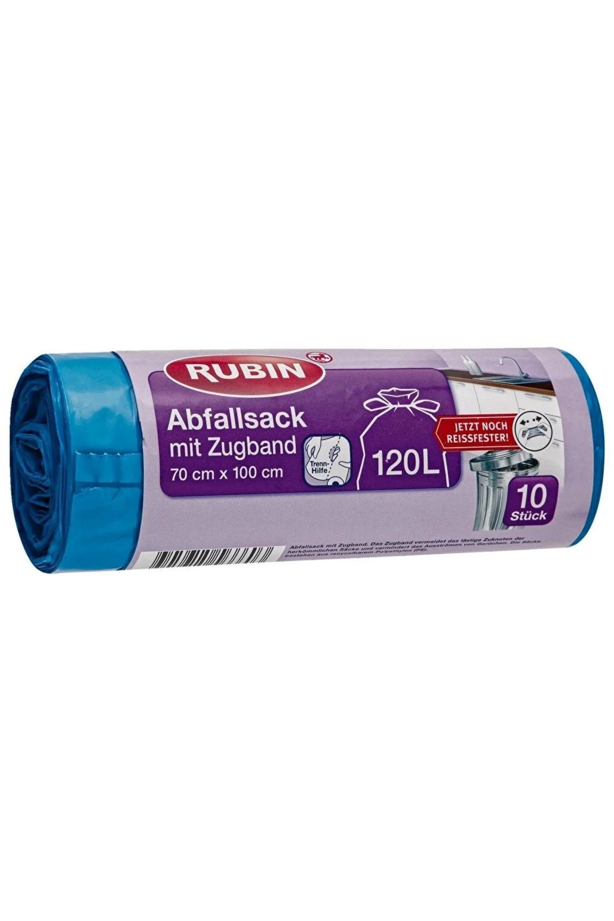 Çöp Torbası Çekme Bantlı - 120 Litre 70X100 cm 10'Lu Ürün ana görseli