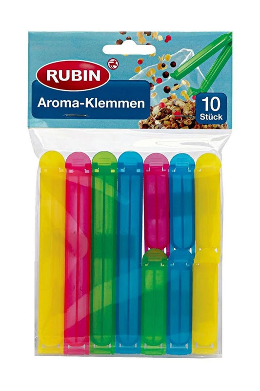 Poşet Klipsi Renkli 10 Adet