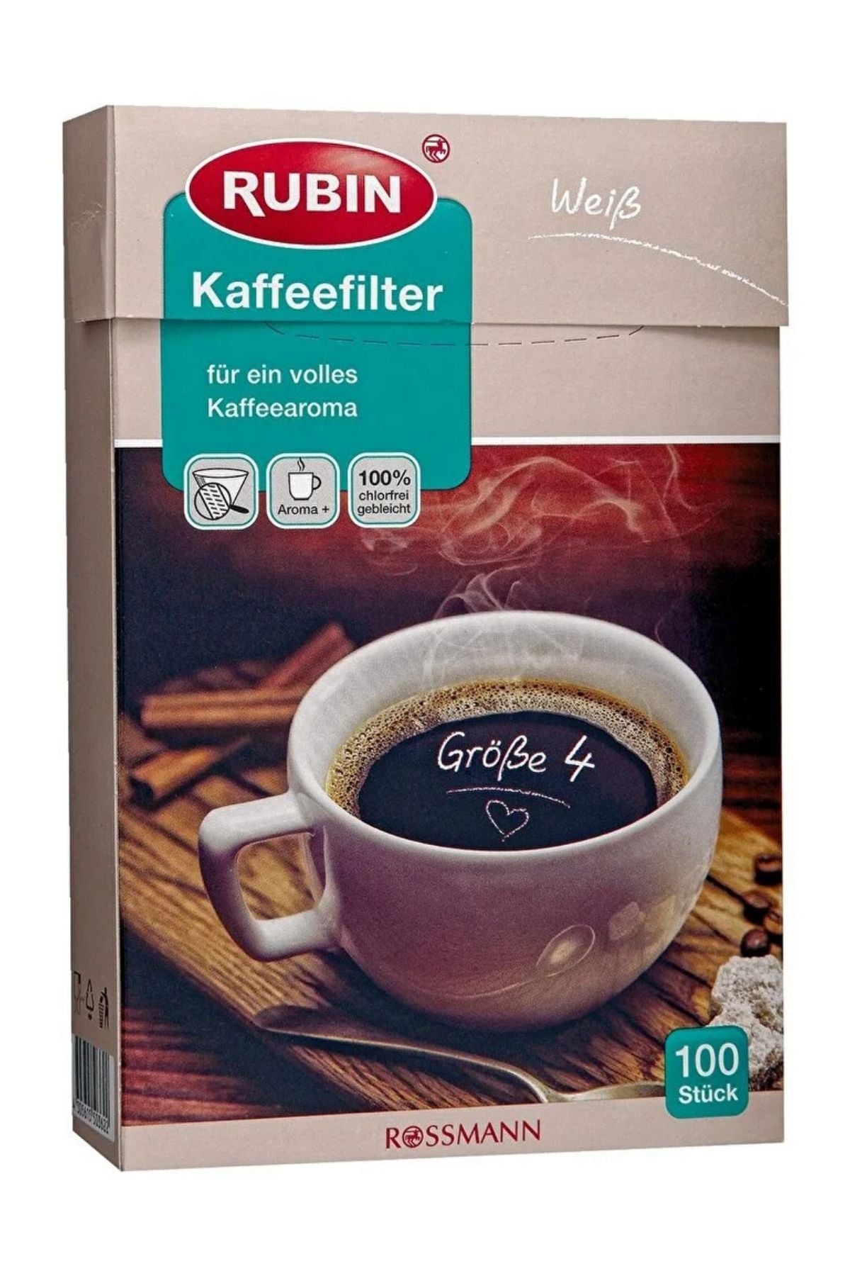 Kahve Filtresi - No:4 Beyaz Renkli 100'Lü