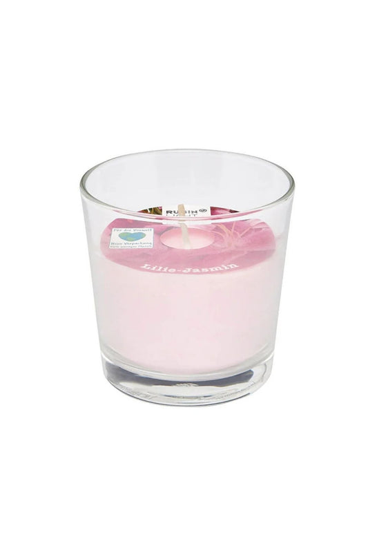 Cam Kavanozlu Mum Yasemin Kokulu 1 Adet