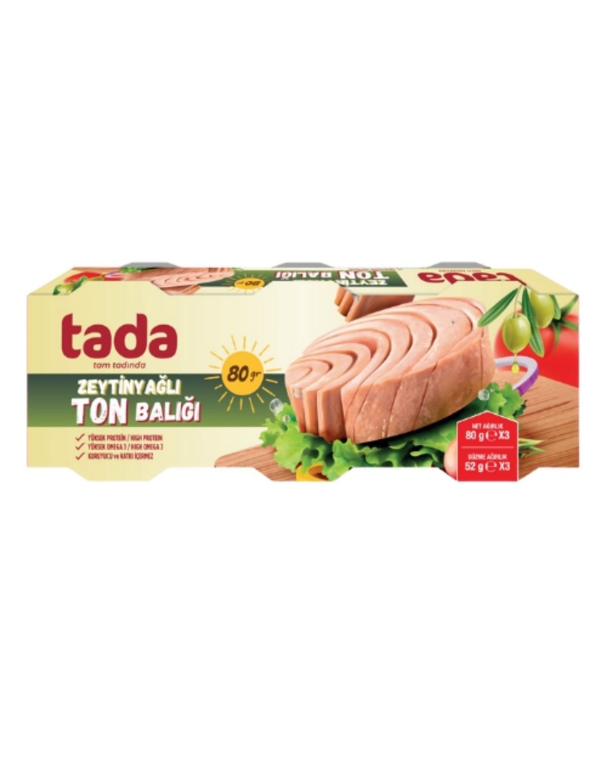 Zeytinyağlı Ton Balığı 80 Gr 3'lü Ürün ana görseli