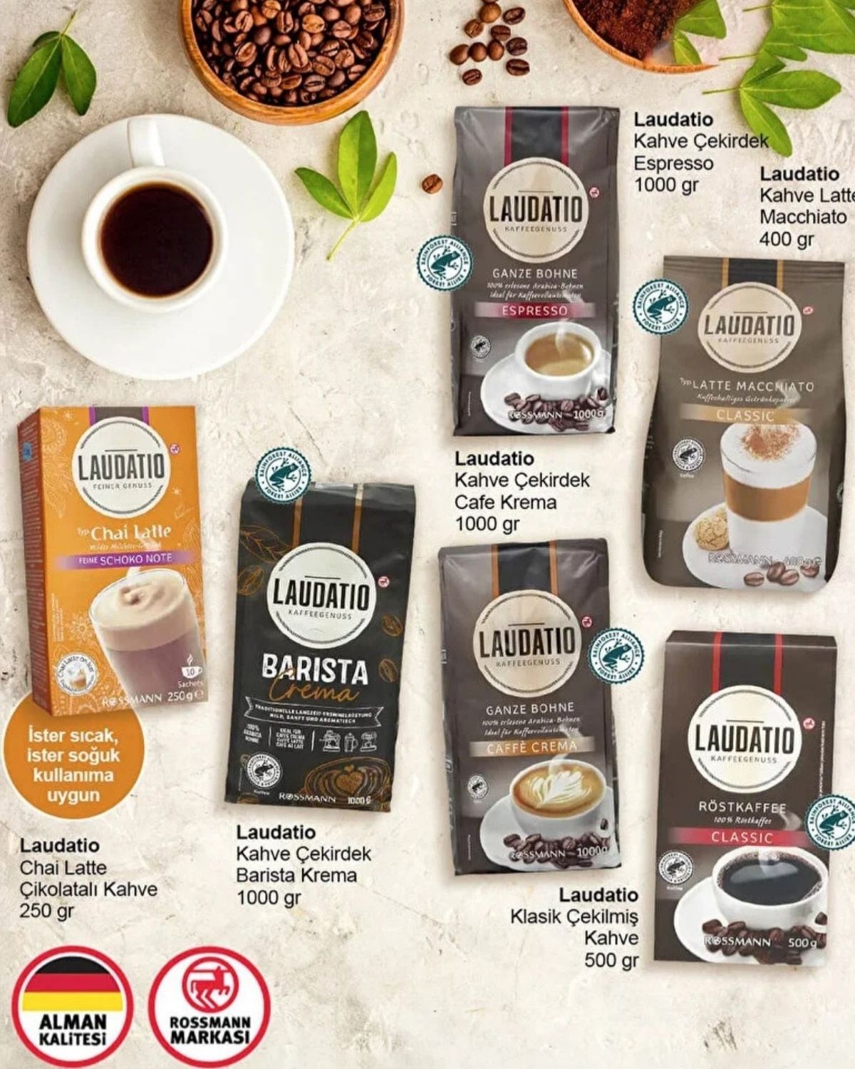 Bütün Kahve Çekirdeği Cafe Crema 1000 Gr Ürün ikincil görseli