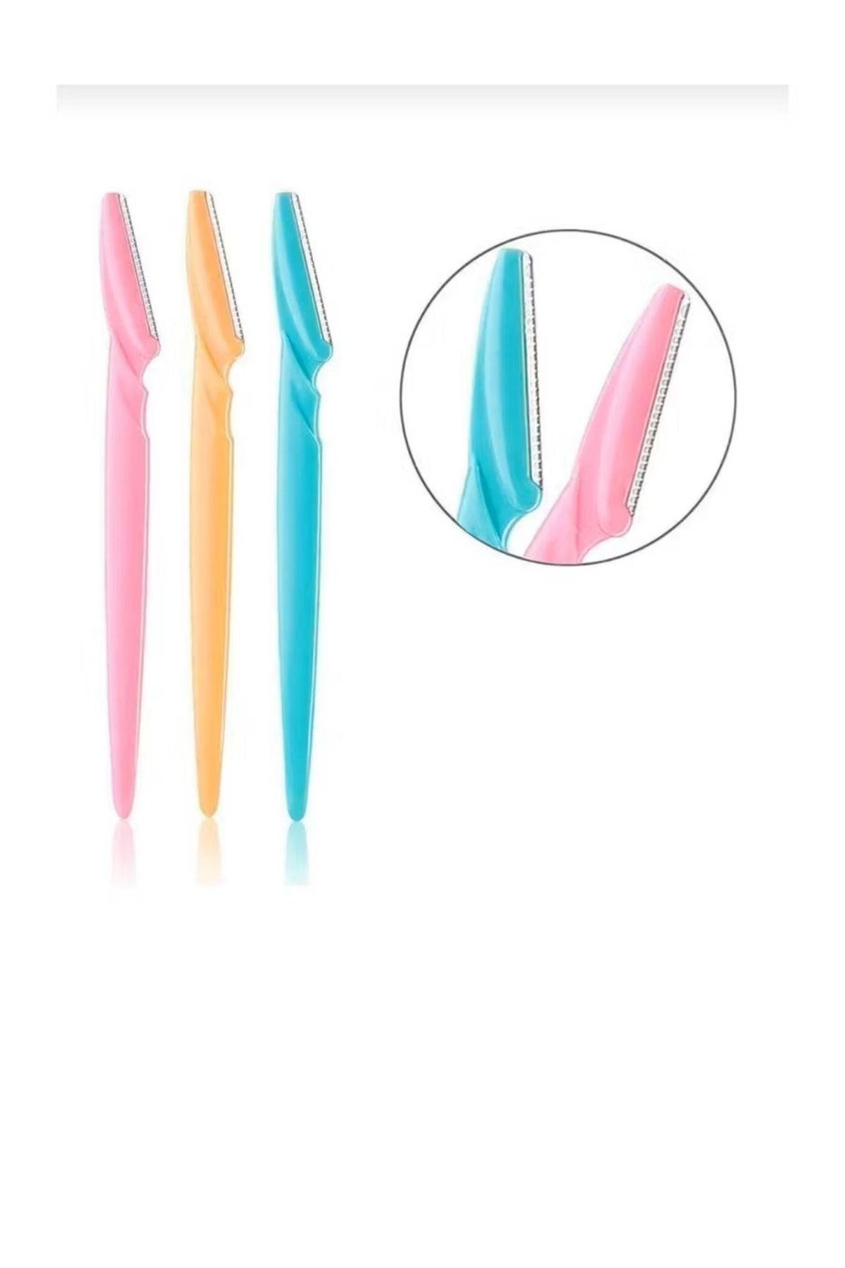 Makyaj Aracı Yüksek Kaliteli Kaş Düzeltici Jilet Ustura 3'lü