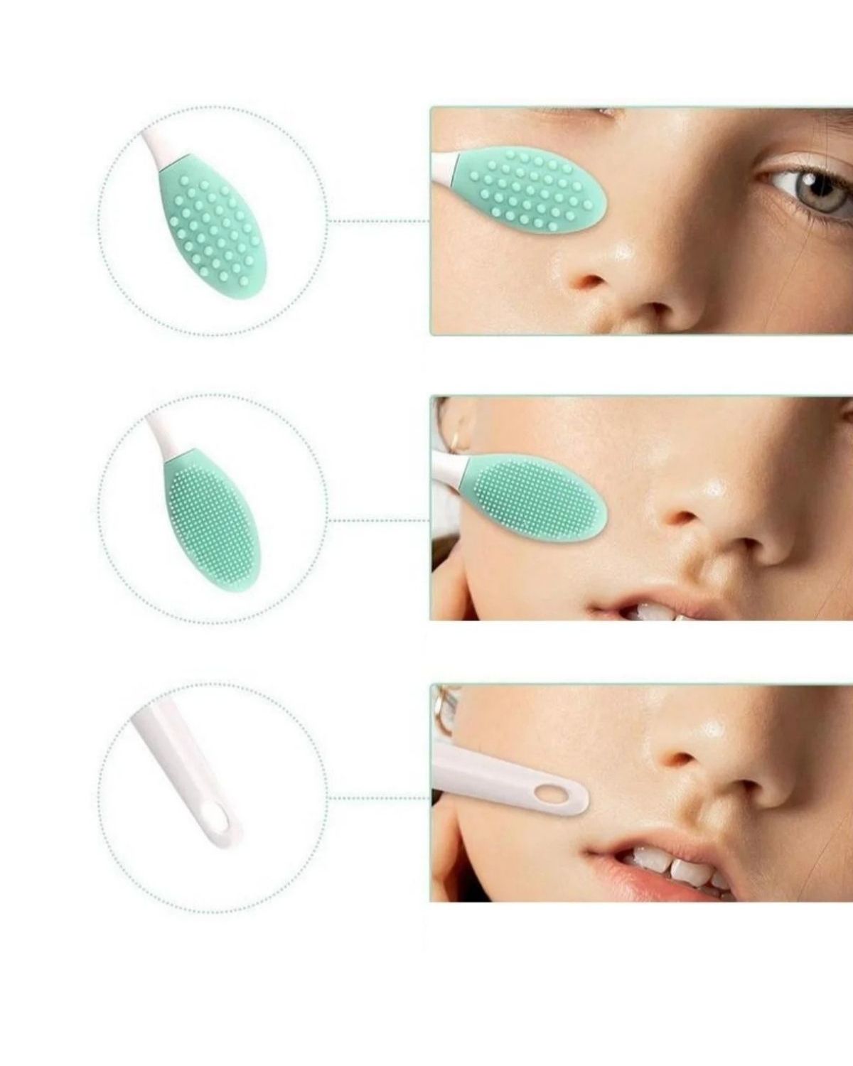 Cilt Ve Yüz Temizleyici Siyah Nokta ve Dudak Peeling Fırçası Ürün ana görseli