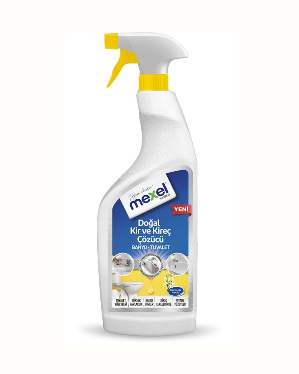 Doğal Banyo Tuvalet Kir Ve Kireç Çözücü Kar Çiçeği Kokulu 750 Ml