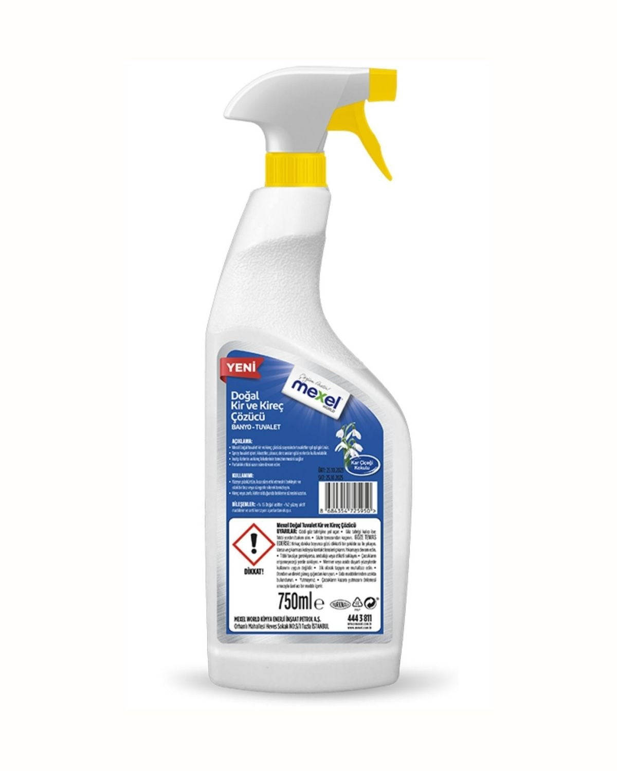 Doğal Banyo Tuvalet Kir Ve Kireç Çözücü Kar Çiçeği Kokulu 750 Ml Ürün ikincil görseli
