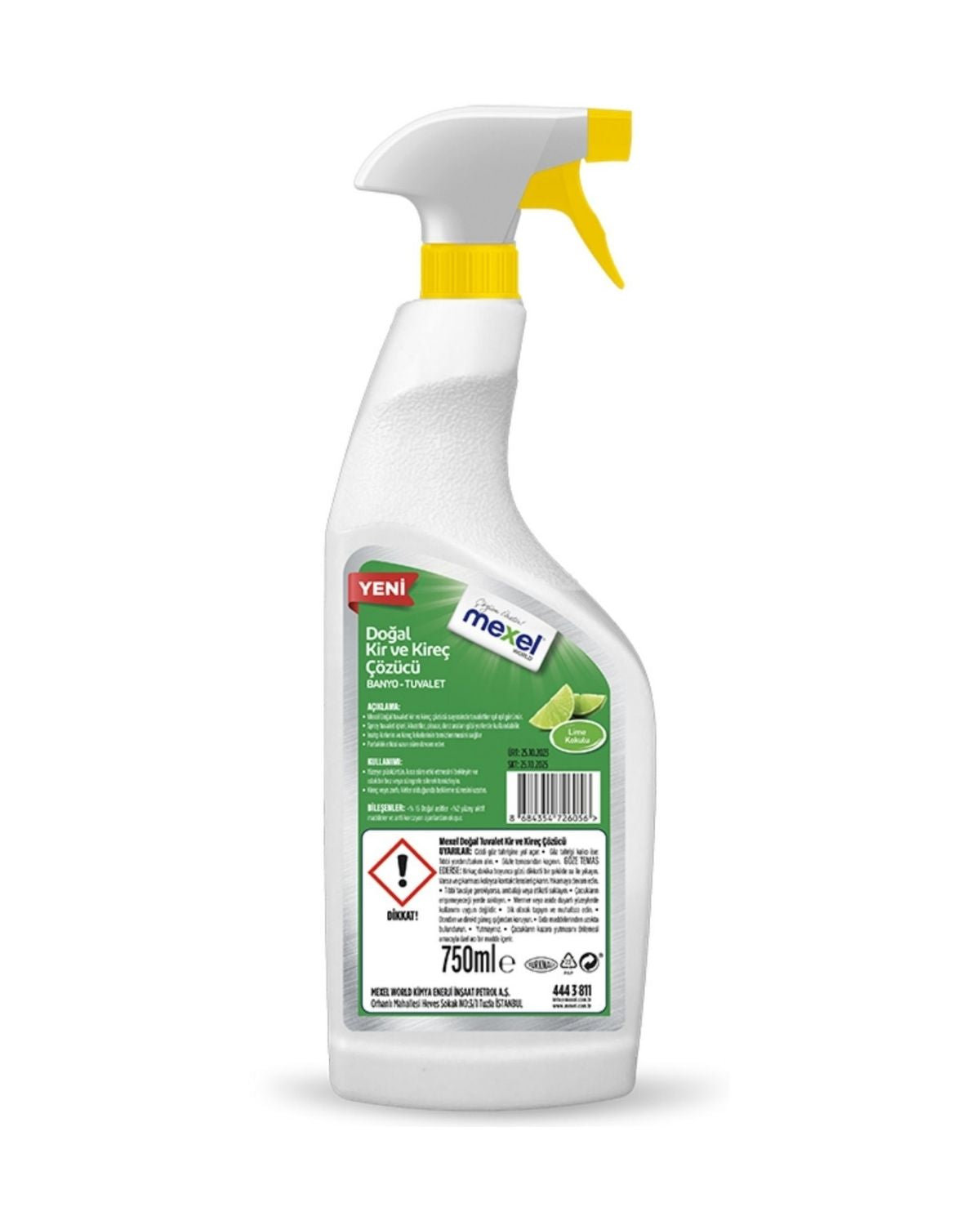 Doğal Banyo Tuvalet Kir Ve Kireç Çözücü Lime Kokulu 750 Ml Ürün ikincil görseli
