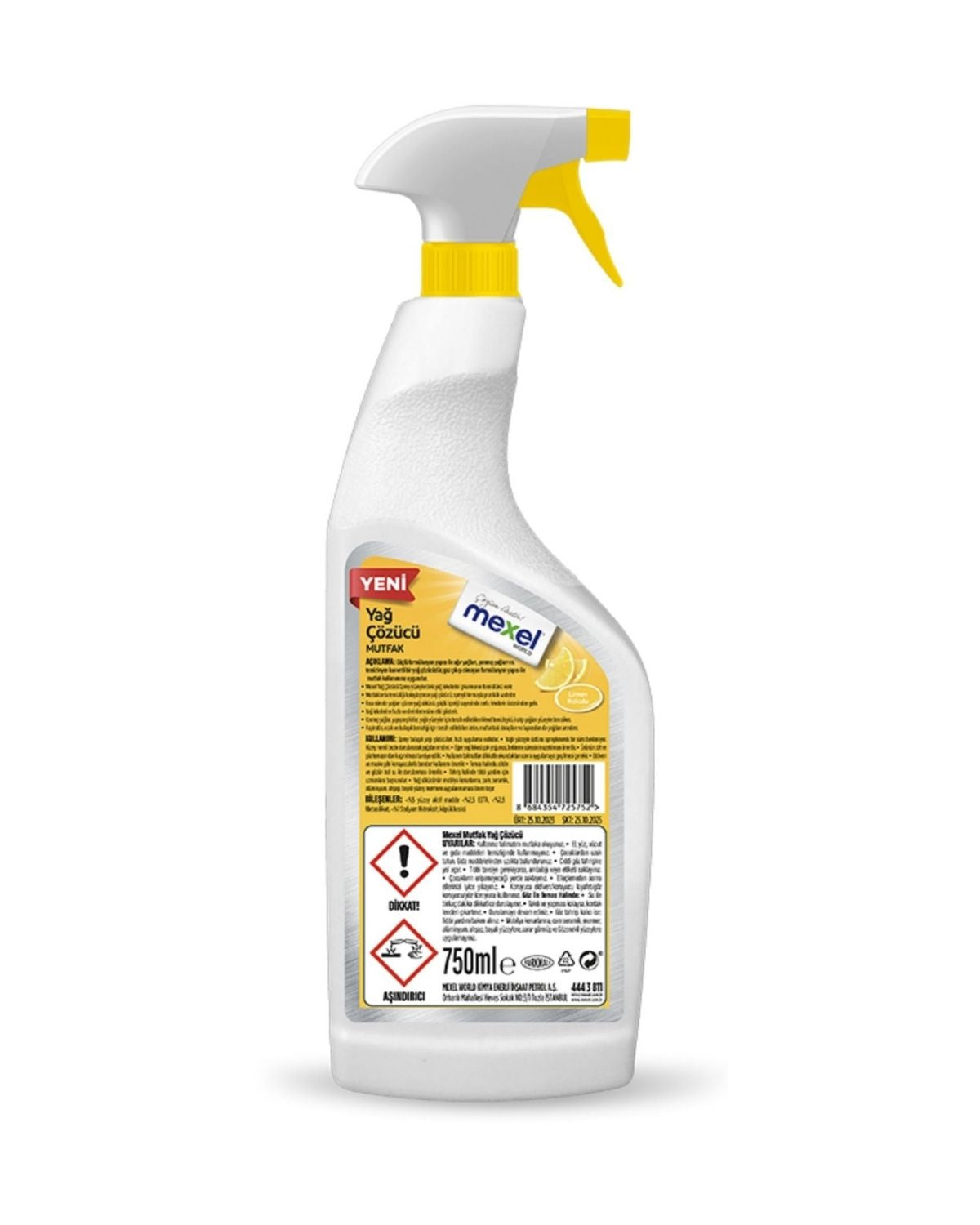 Yağ Çözücü Mutfak Limon Kokulu 750 Ml Ürün ikincil görseli
