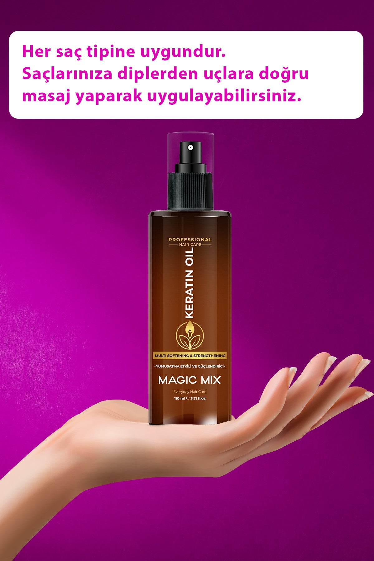 Magıc Mix Aşırı Yıpranmış Saçlar İçin Keratin Yağı 110 ml