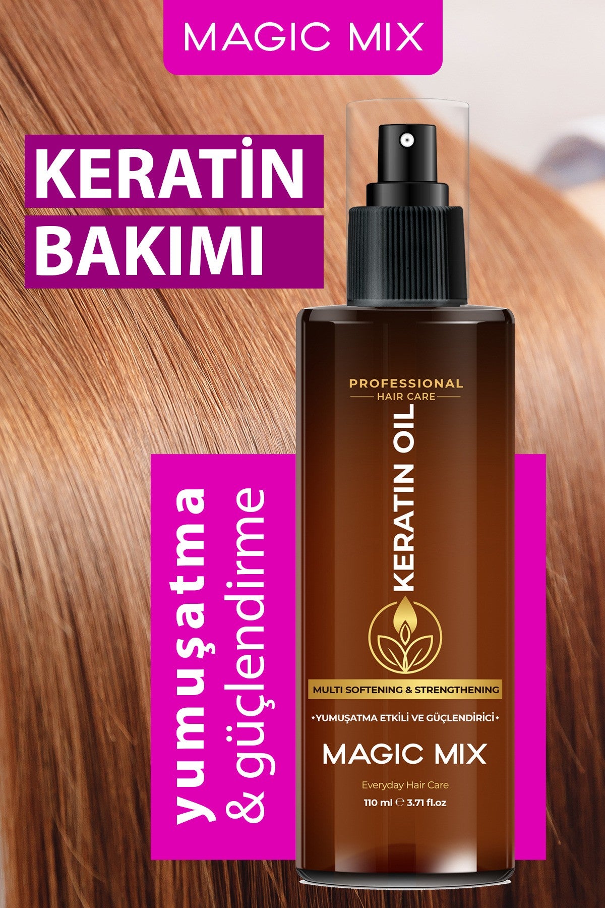 Magıc Mix Aşırı Yıpranmış Saçlar İçin Keratin Yağı 110 ml