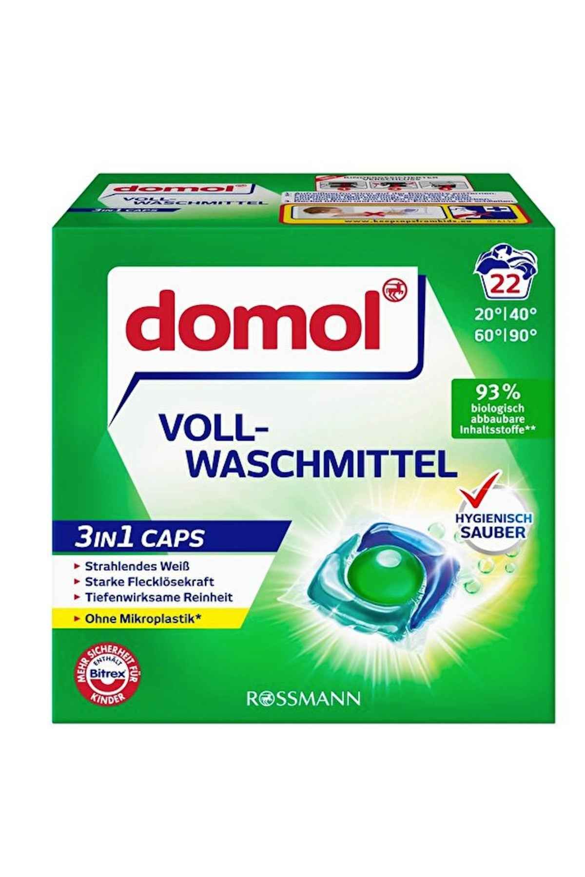 Çamaşır Makinesi Deterjan Kapsülü 3in1 Beyaz (22 Yıkama 517 gr)
